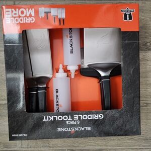 Blackstone Griddle Tool Kit - Silver, Black, and Orange